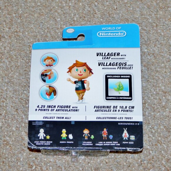 2016 Jakks World of Nintendo 4" Animal Crossing Villager Figure MOC Brand New - Picture 2 of 7